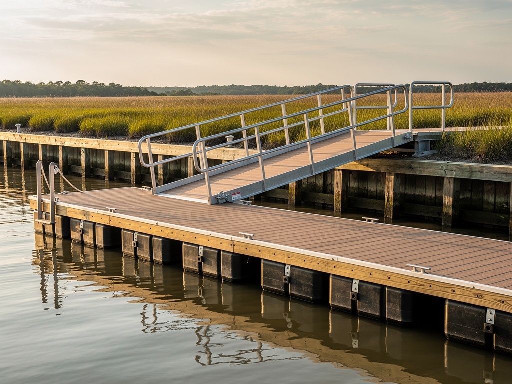 Floating Docks in coastal North Carolina